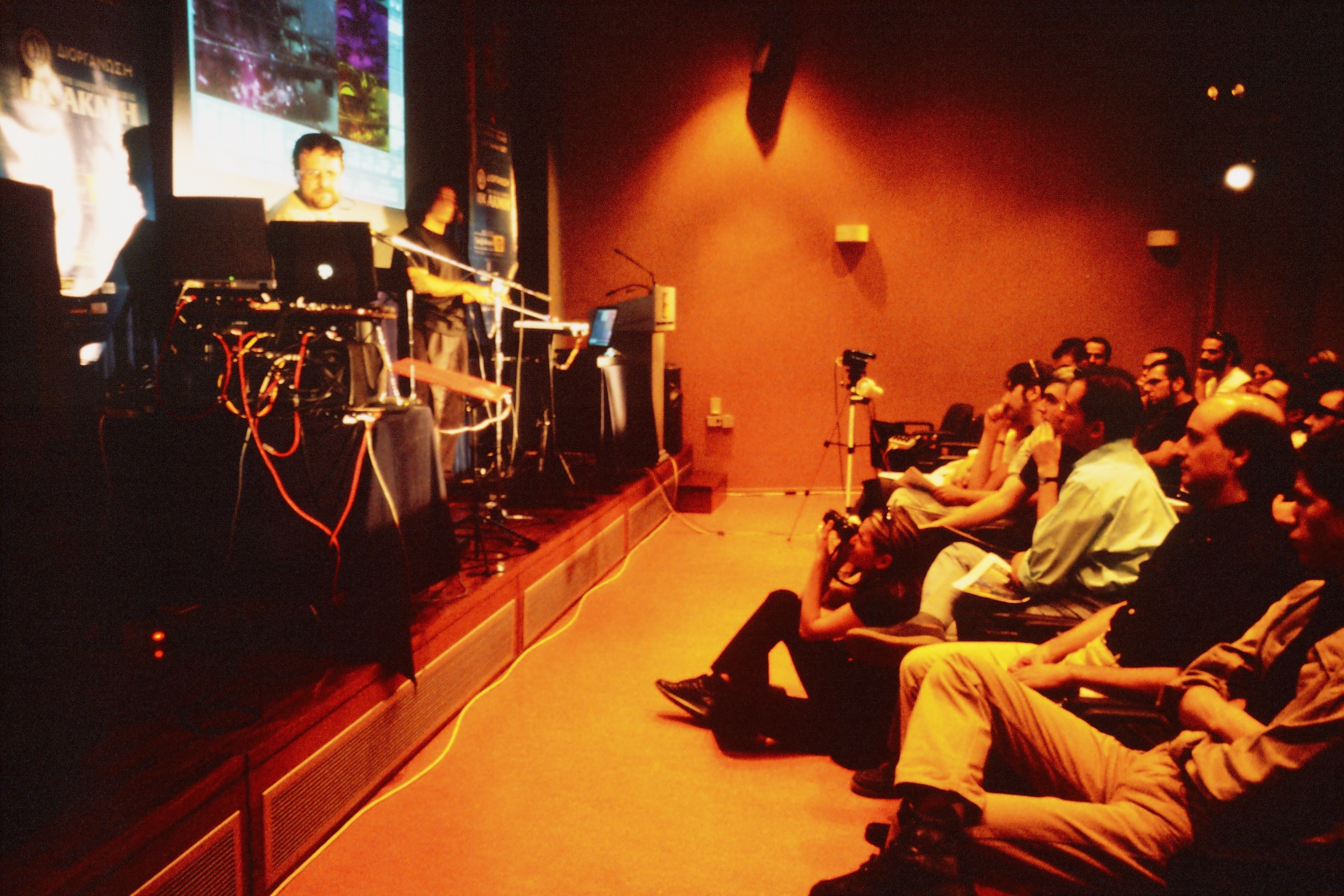 Athens Concert baton controlled visuals